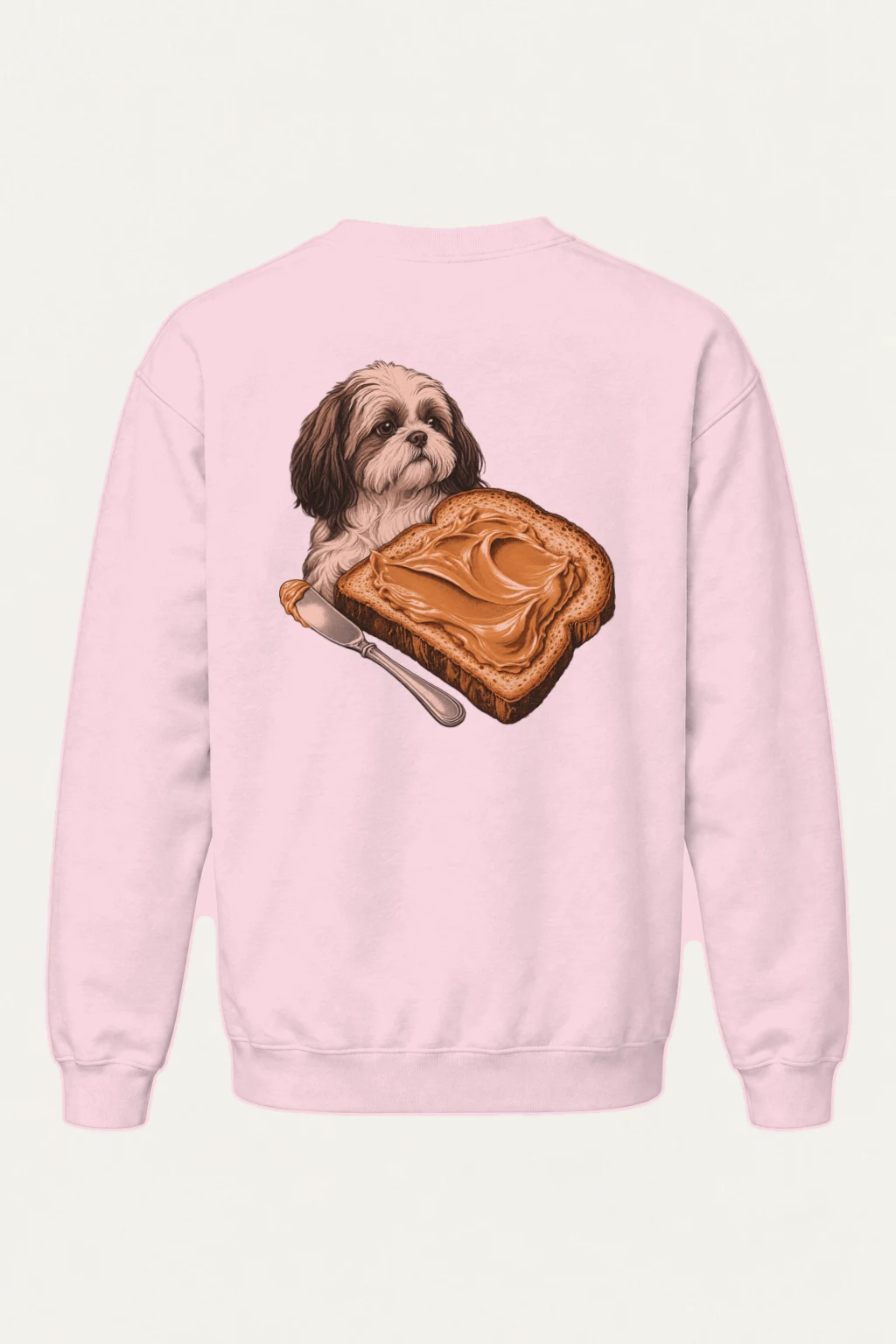 "Shih Tzu Toast" Heavy Blend Unisex Crewneck Sweatshirt | Gildan 18000