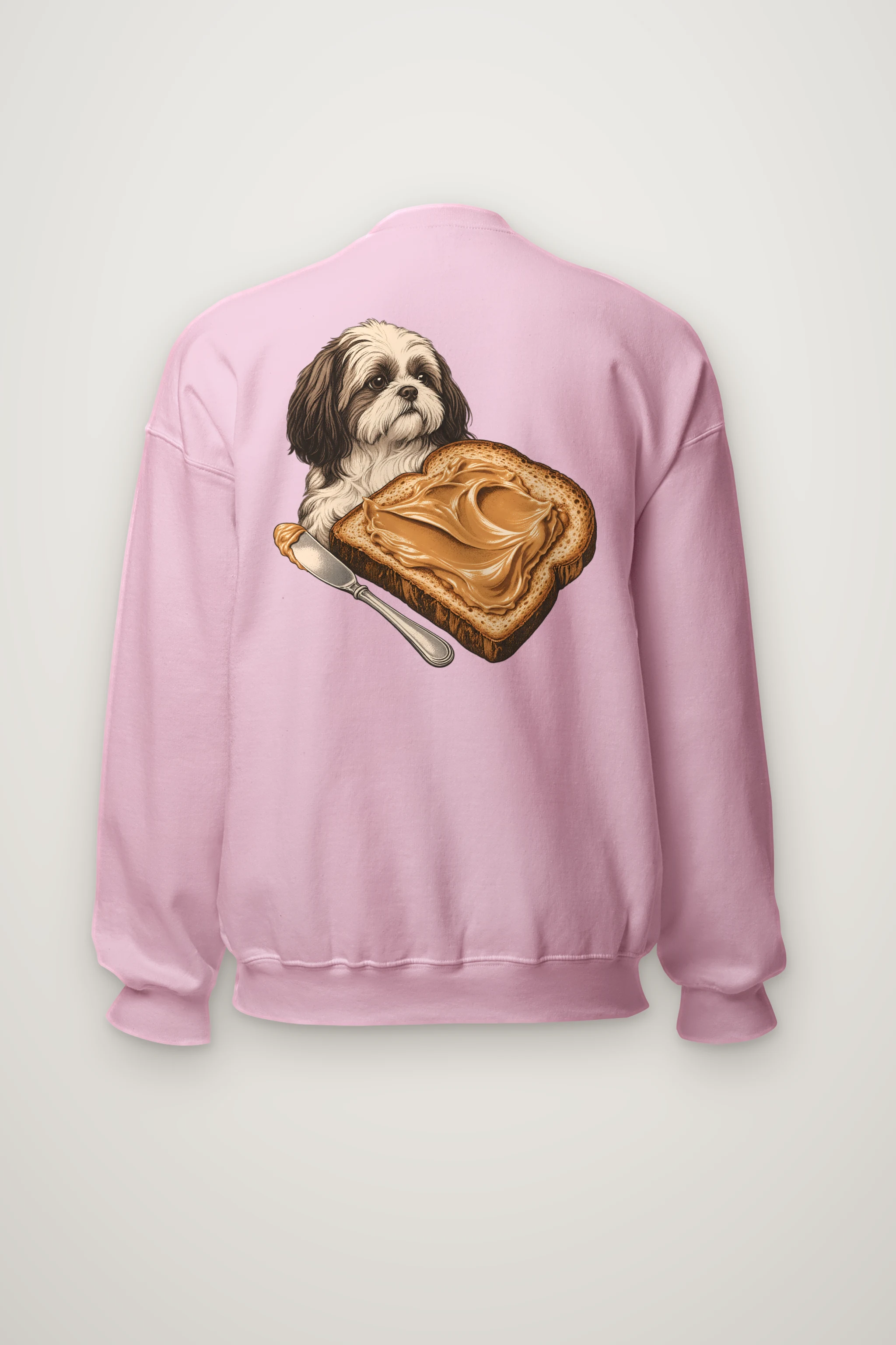 "Shih Tzu Toast" Heavy Blend Unisex Crewneck Sweatshirt