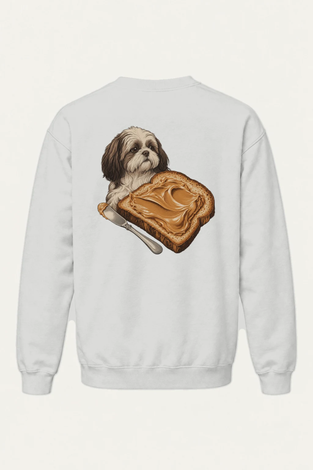 "Shih Tzu Toast" Heavy Blend Unisex Crewneck Sweatshirt | Gildan 18000