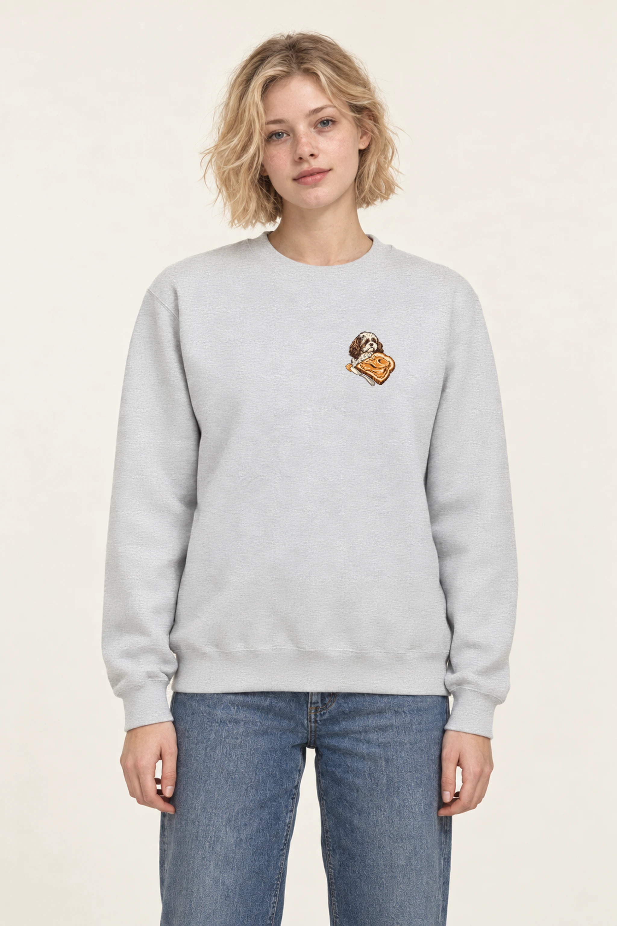 "Shih Tzu Toast" 1 Crewneck Sweatshirt
