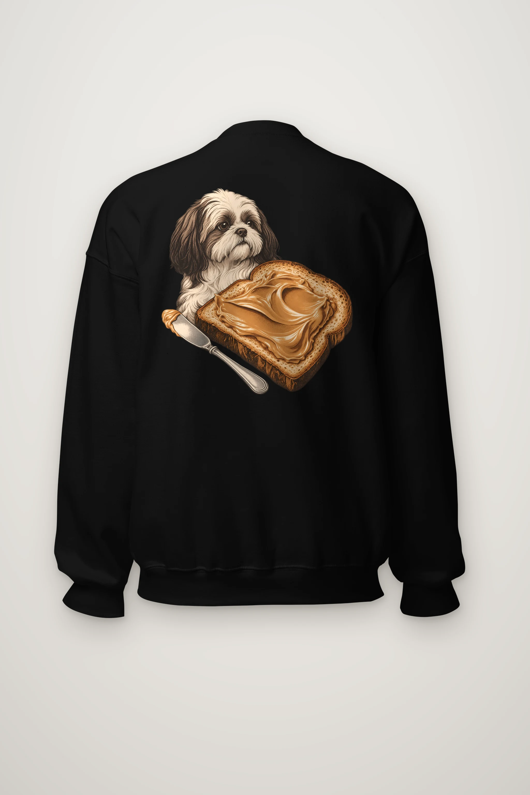 "Shih Tzu Toast" Heavy Blend Unisex Crewneck Sweatshirt