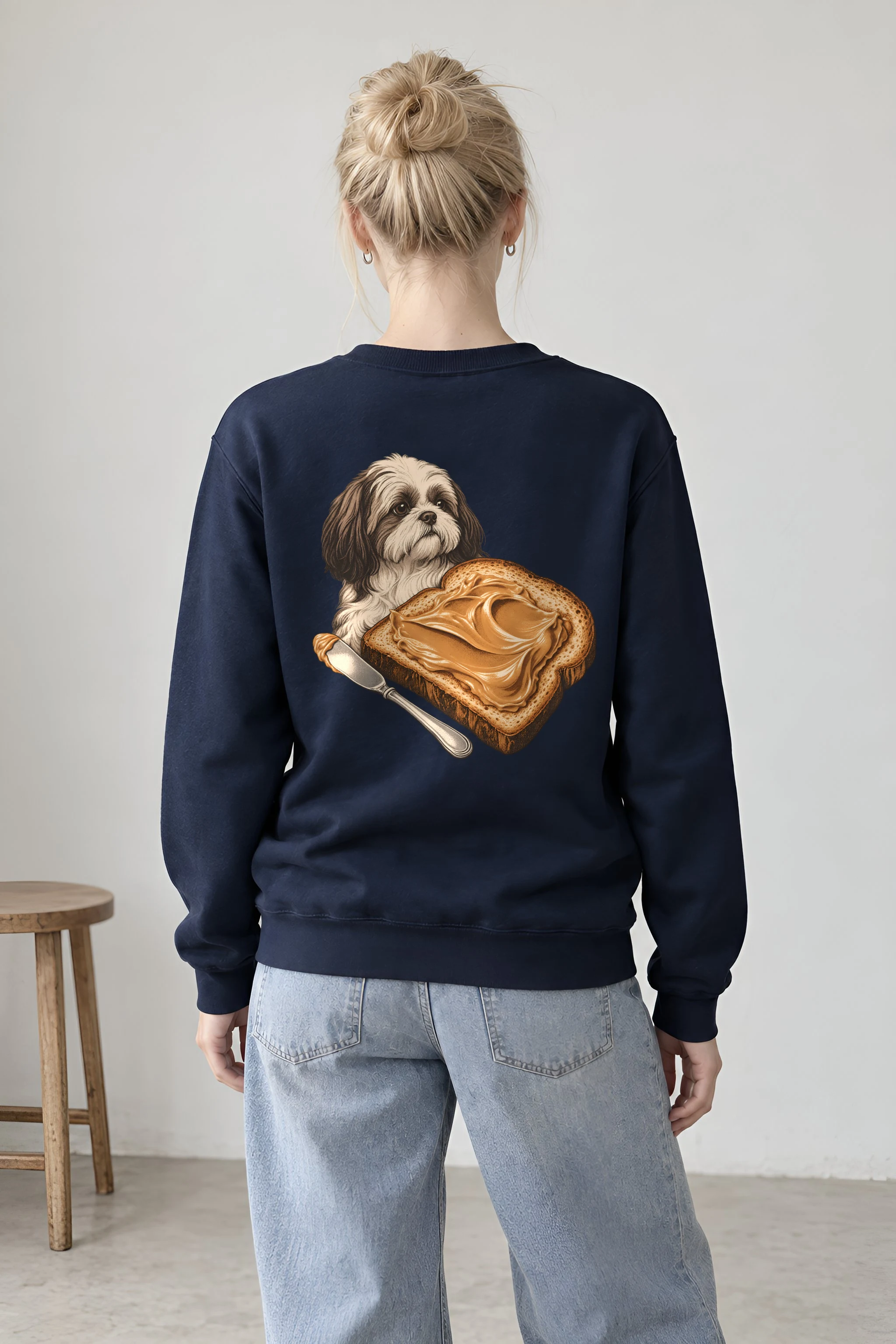 "Shih Tzu Toast" 1 Crewneck Sweatshirt