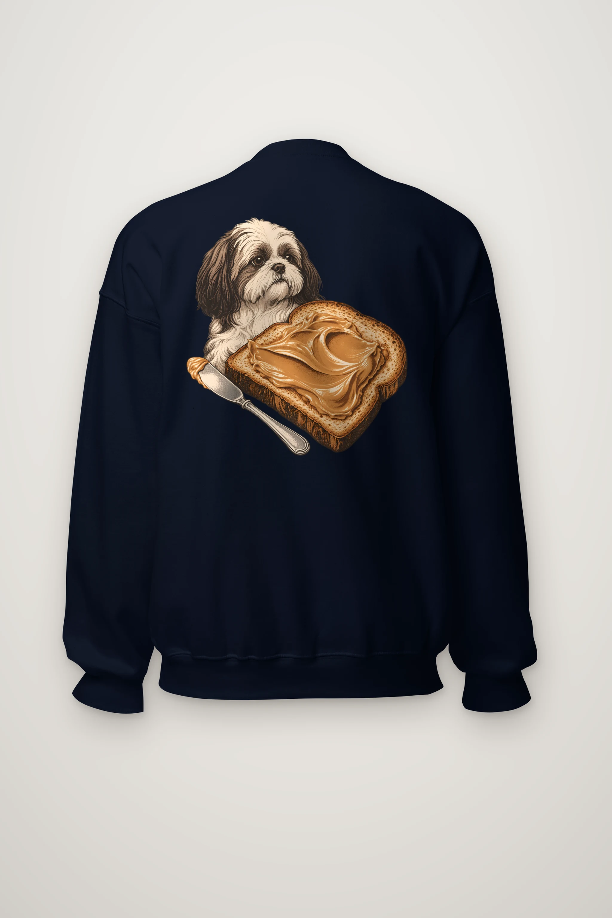 "Shih Tzu Toast" Heavy Blend Unisex Crewneck Sweatshirt