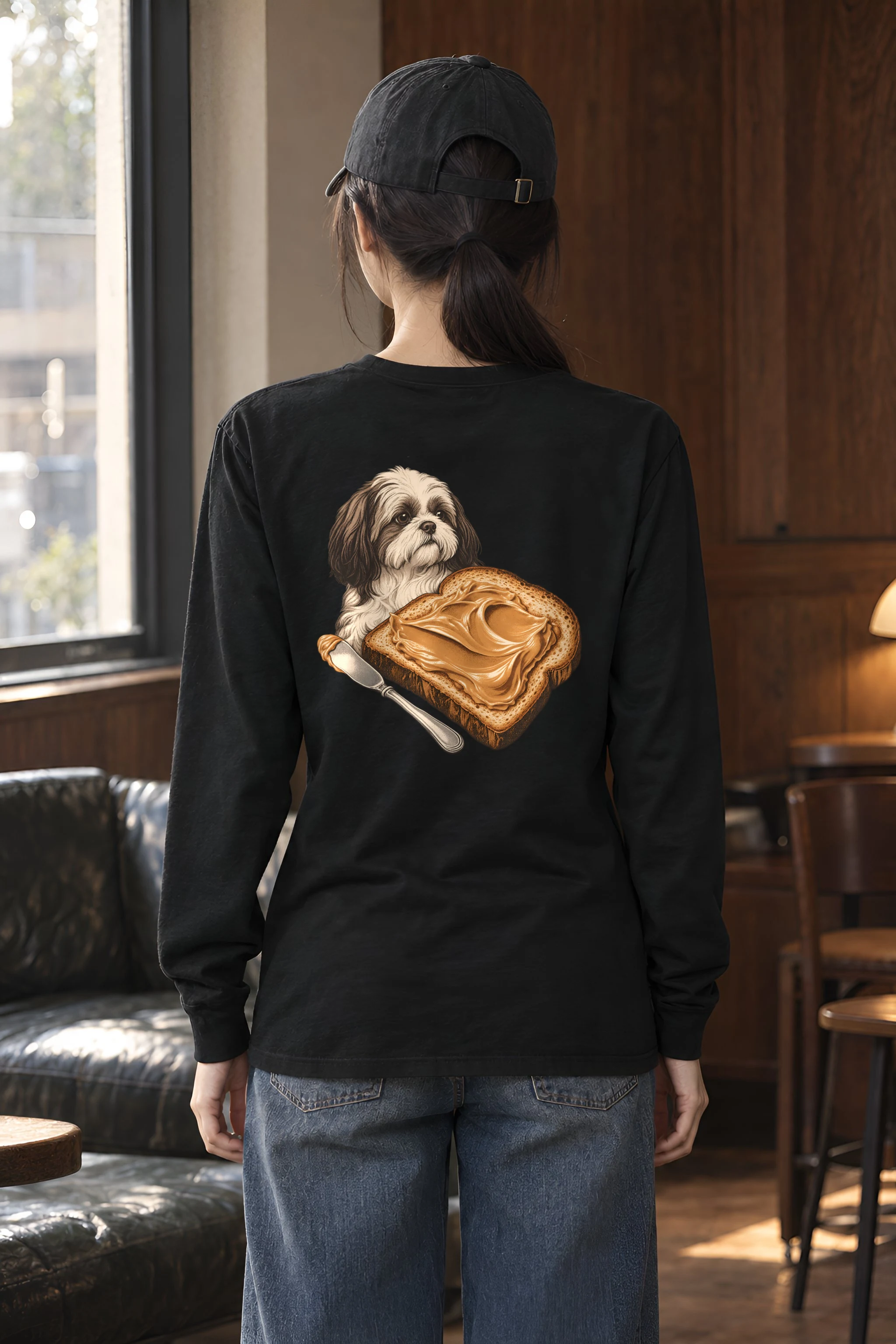 "Shih Tzu Toast" Unisex Longsleeve T-shirt