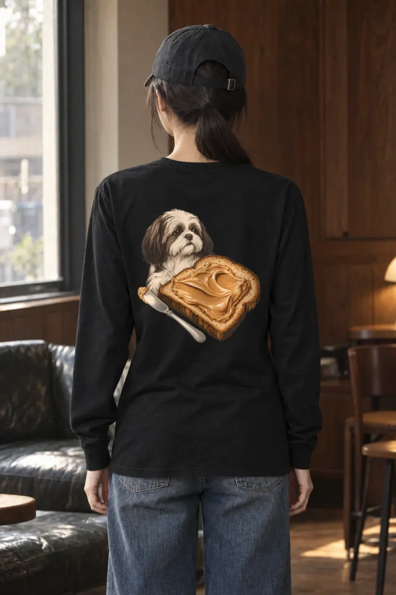 "Shih Tzu Toast" Unisex Longsleeve T-shirt
