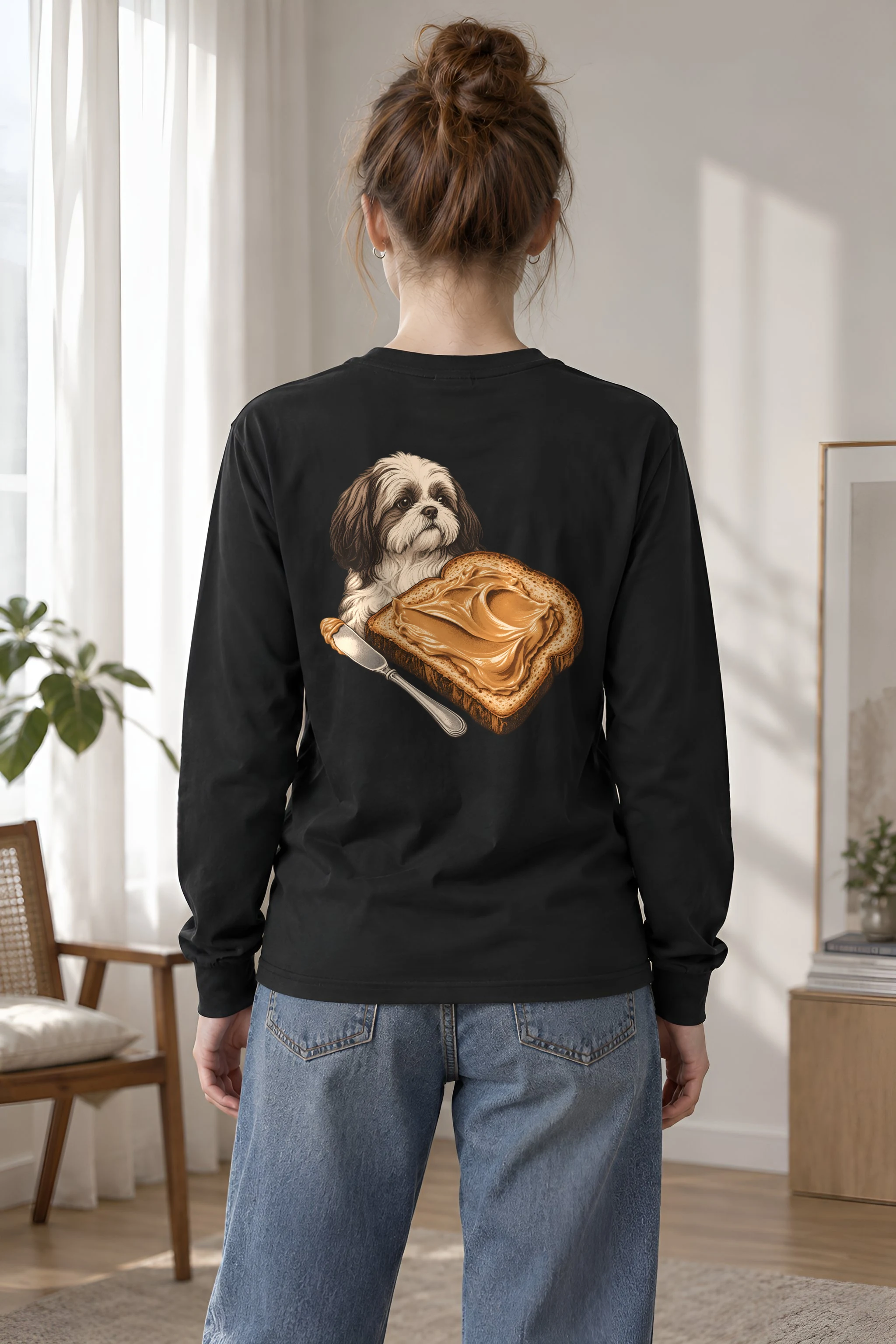 "Shih Tzu Toast" Unisex Longsleeve T-shirt