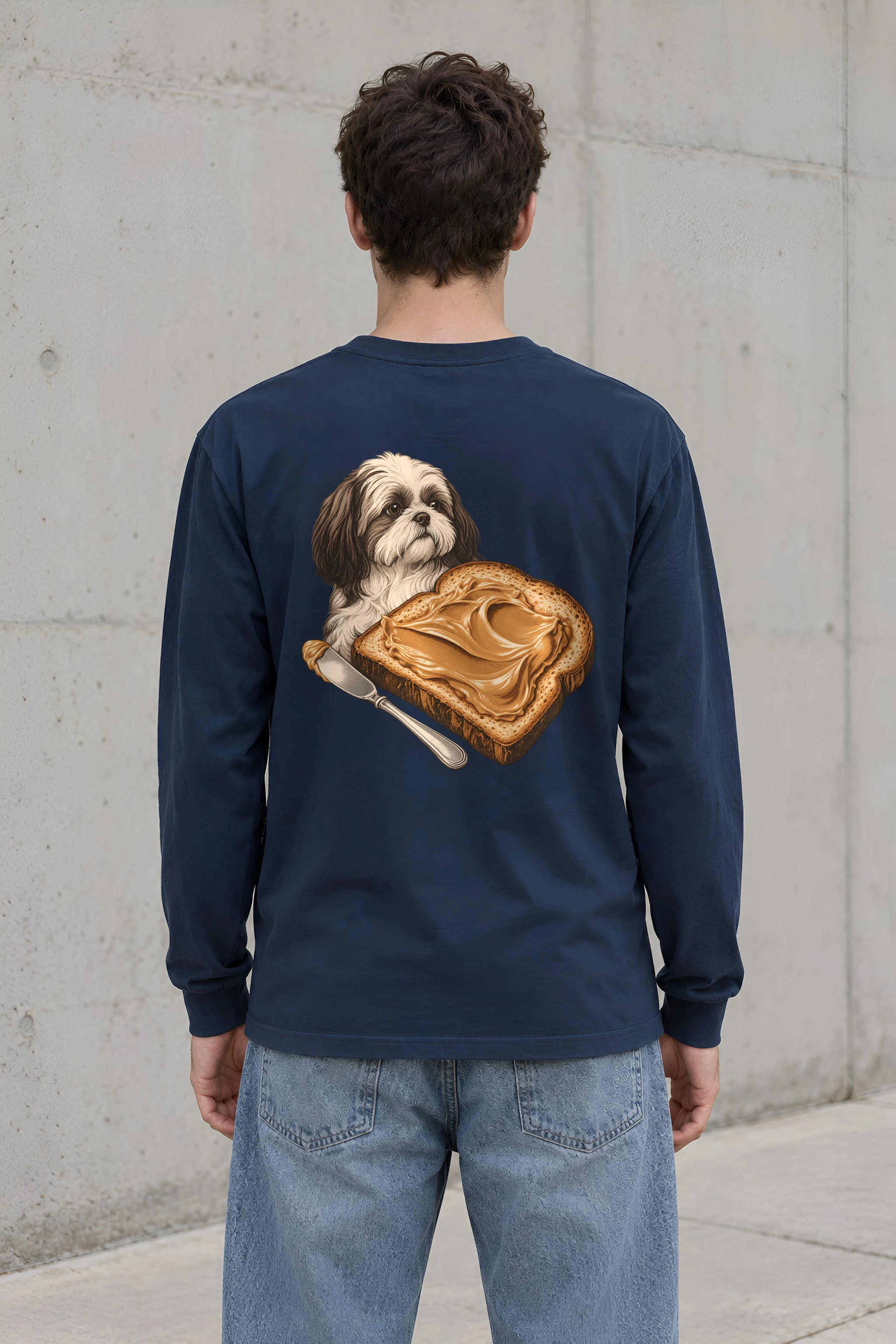 "Shih Tzu Toast" Unisex Longsleeve T-shirt