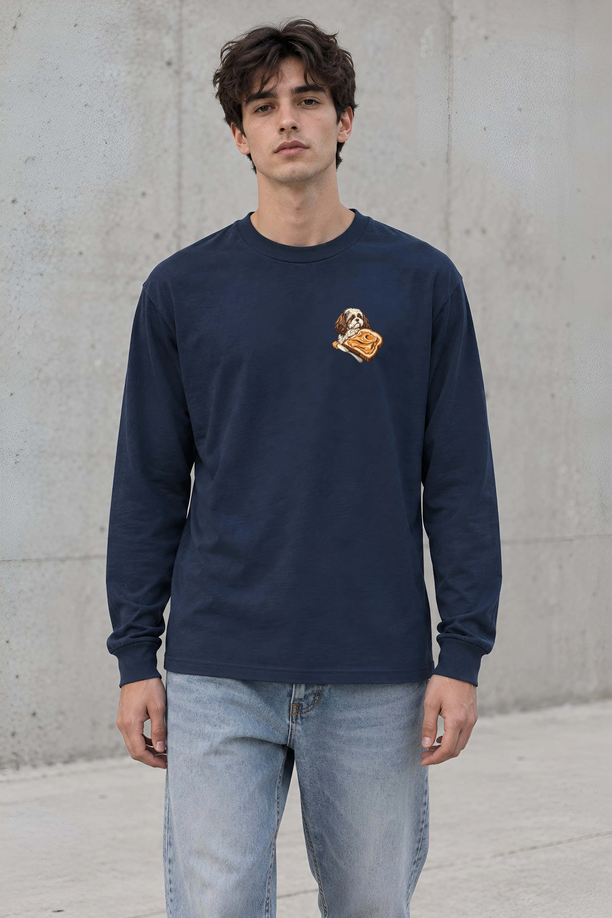 "Shih Tzu Toast" Unisex Longsleeve T-shirt