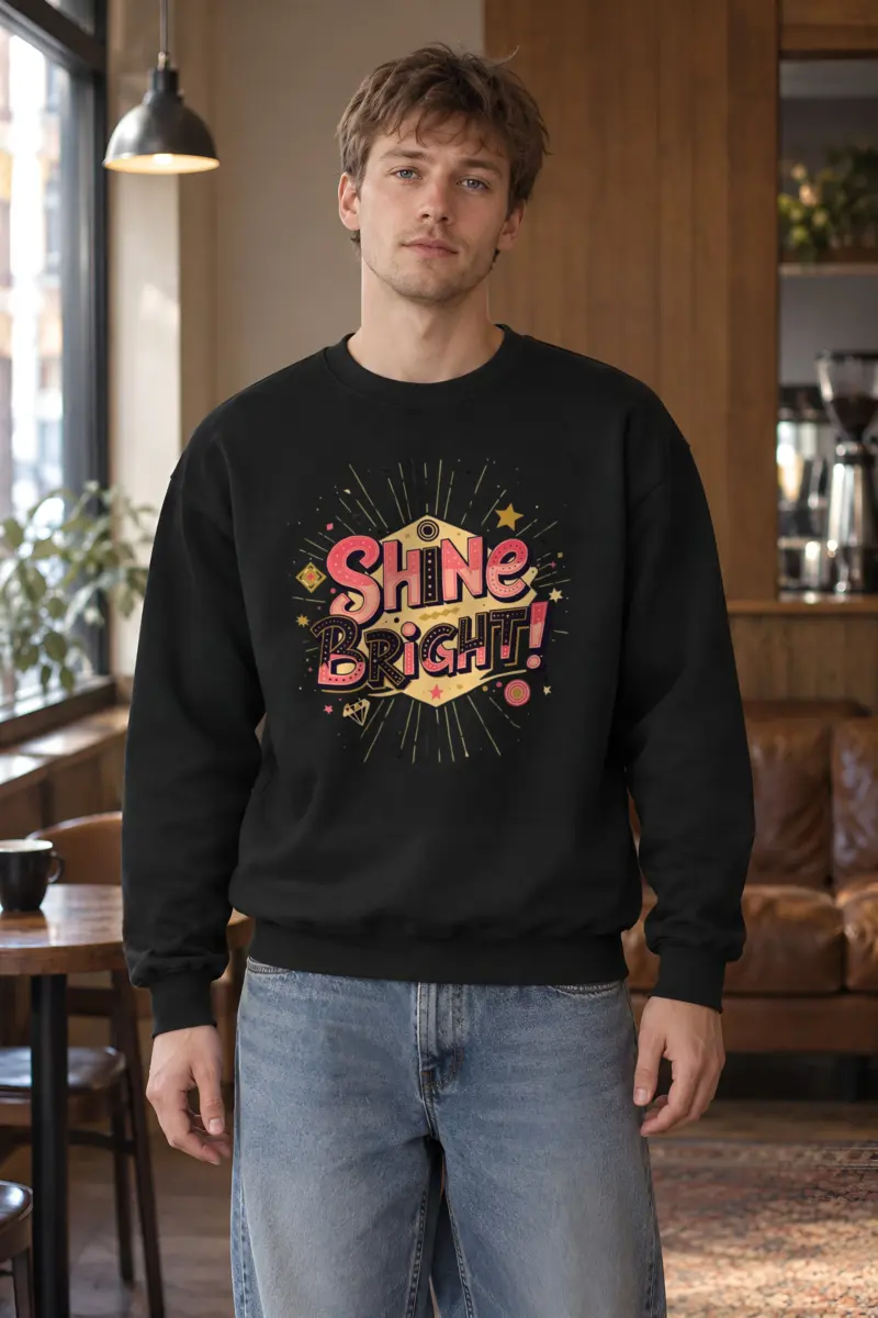 "Shine Bright" Heavy Blend Unisex Crewneck Sweatshirt