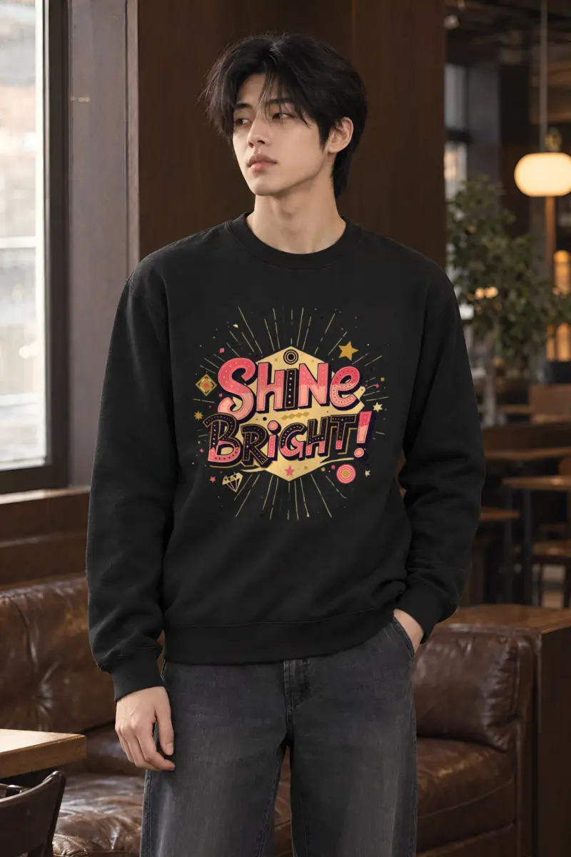 "Shine Bright" Heavy Blend Unisex Crewneck Sweatshirt