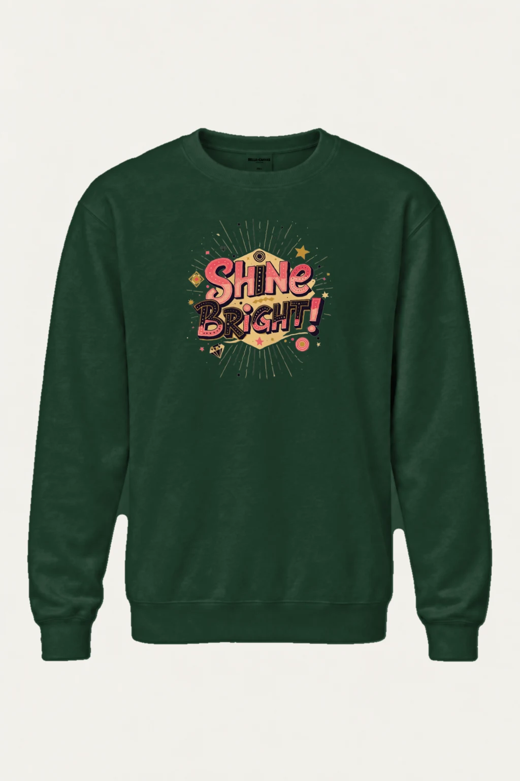 "Shine Bright" Heavy Blend Unisex Crewneck Sweatshirt | Gildan 18000