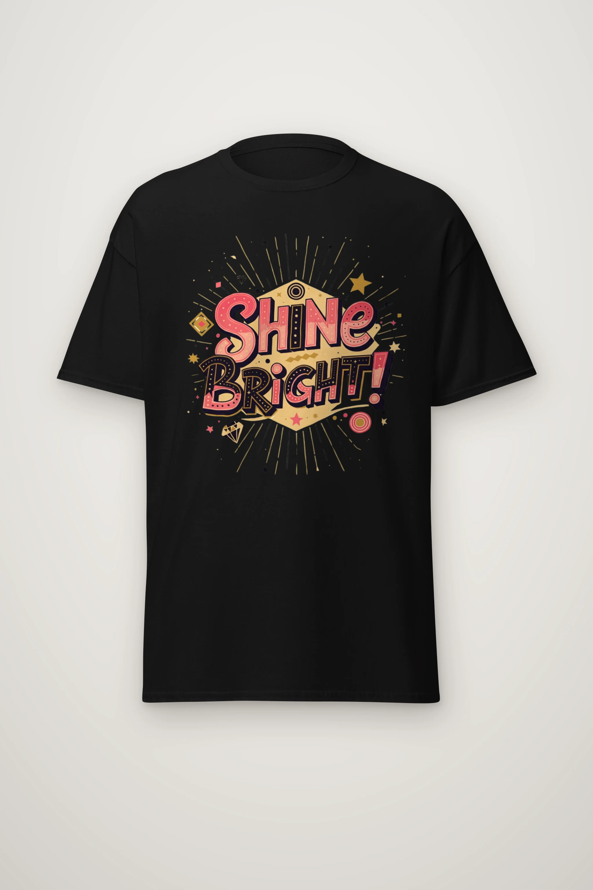 "Shine Bright" Heavyweight Unisex Crewneck T-shirt