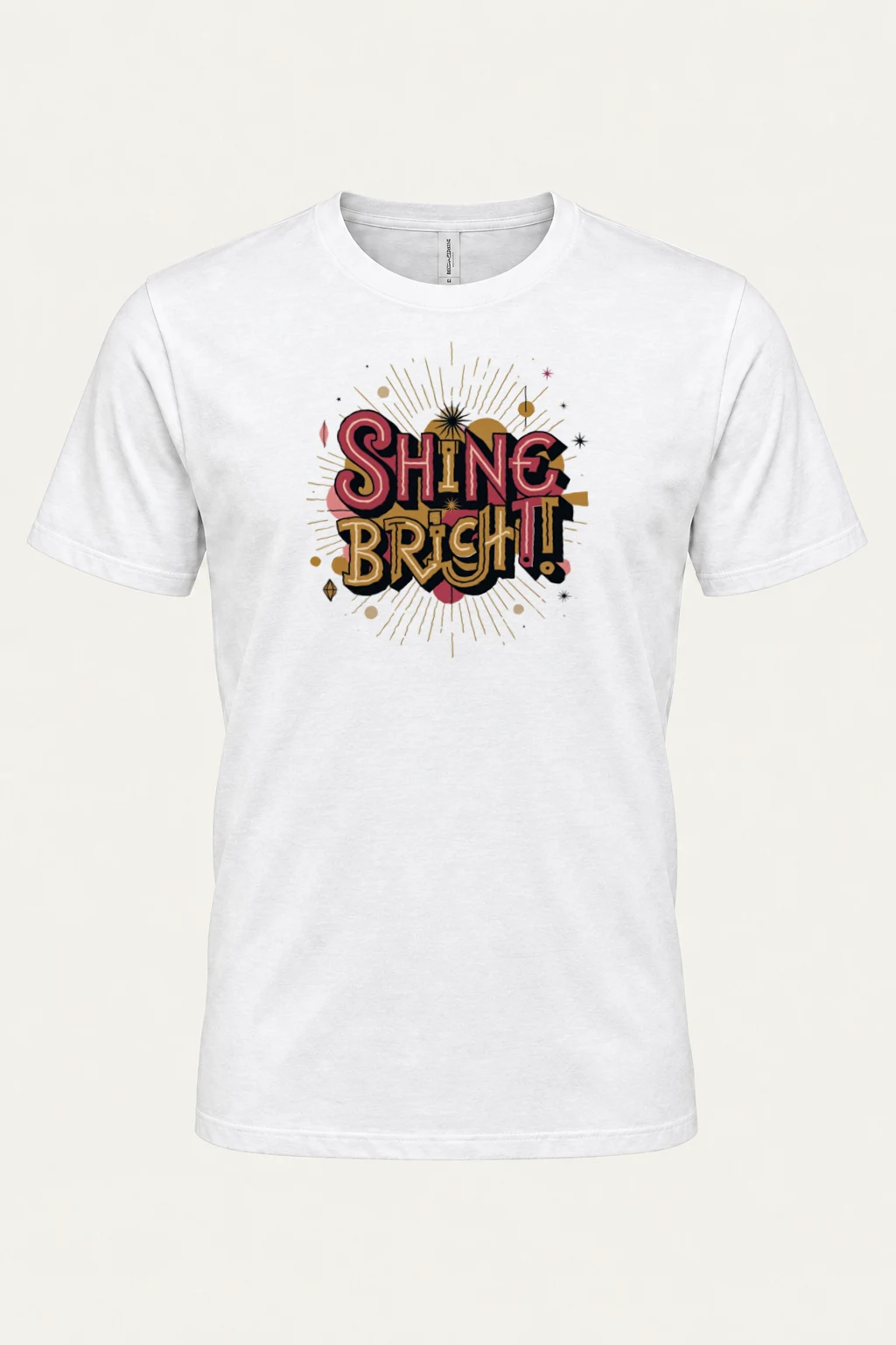 "Shine Bright" Heavyweight Unisex Crewneck T-shirt | Gildan 5000