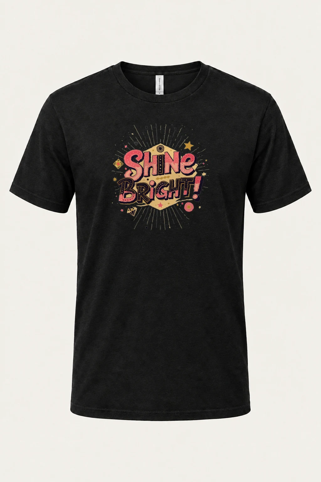"Shine Bright" Heavyweight Unisex Crewneck T-shirt | Gildan 5000