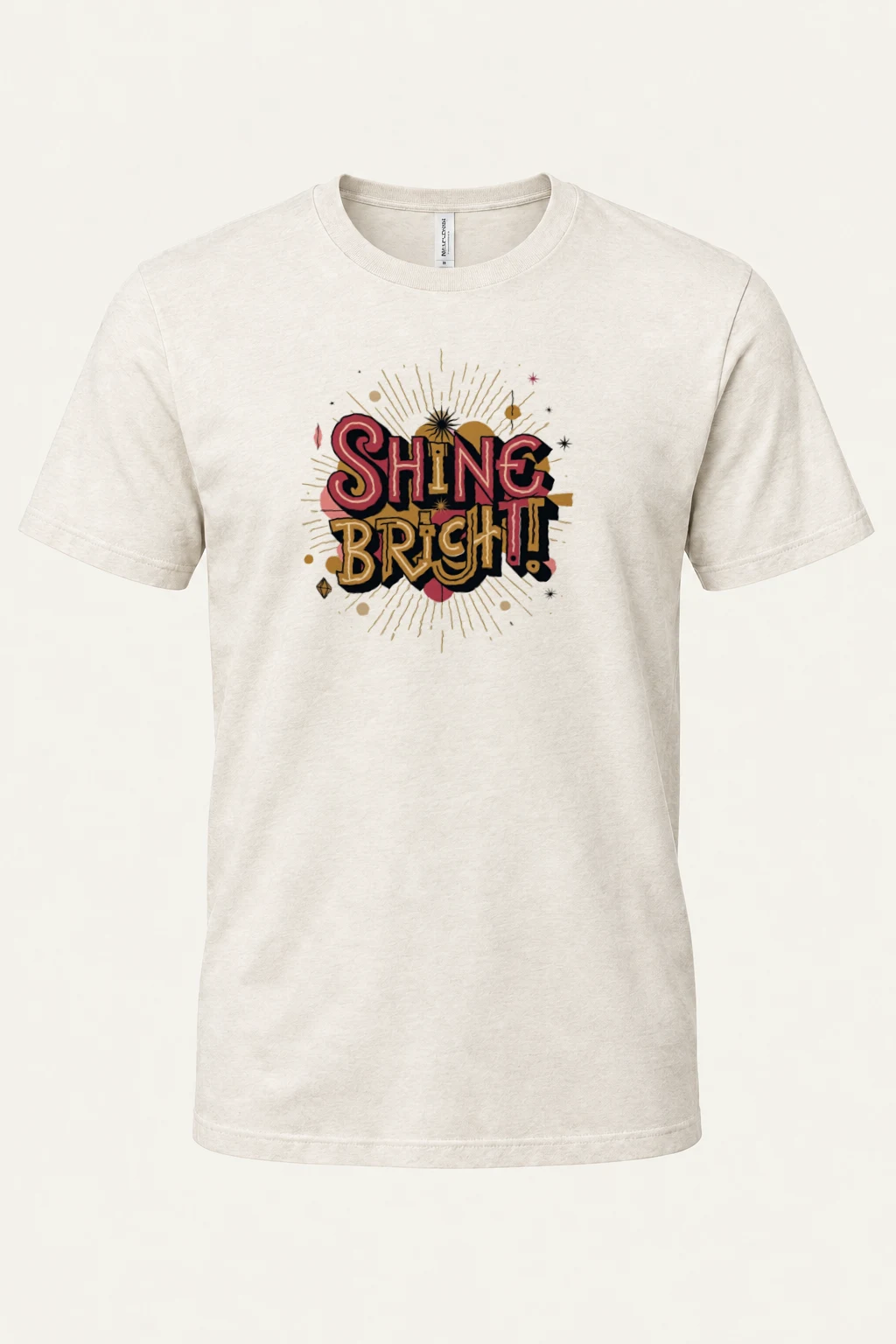"Shine Bright" Heavyweight Unisex Crewneck T-shirt | Gildan 5000