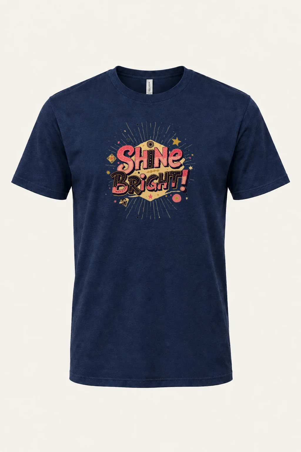 "Shine Bright" Heavyweight Unisex Crewneck T-shirt | Gildan 5000