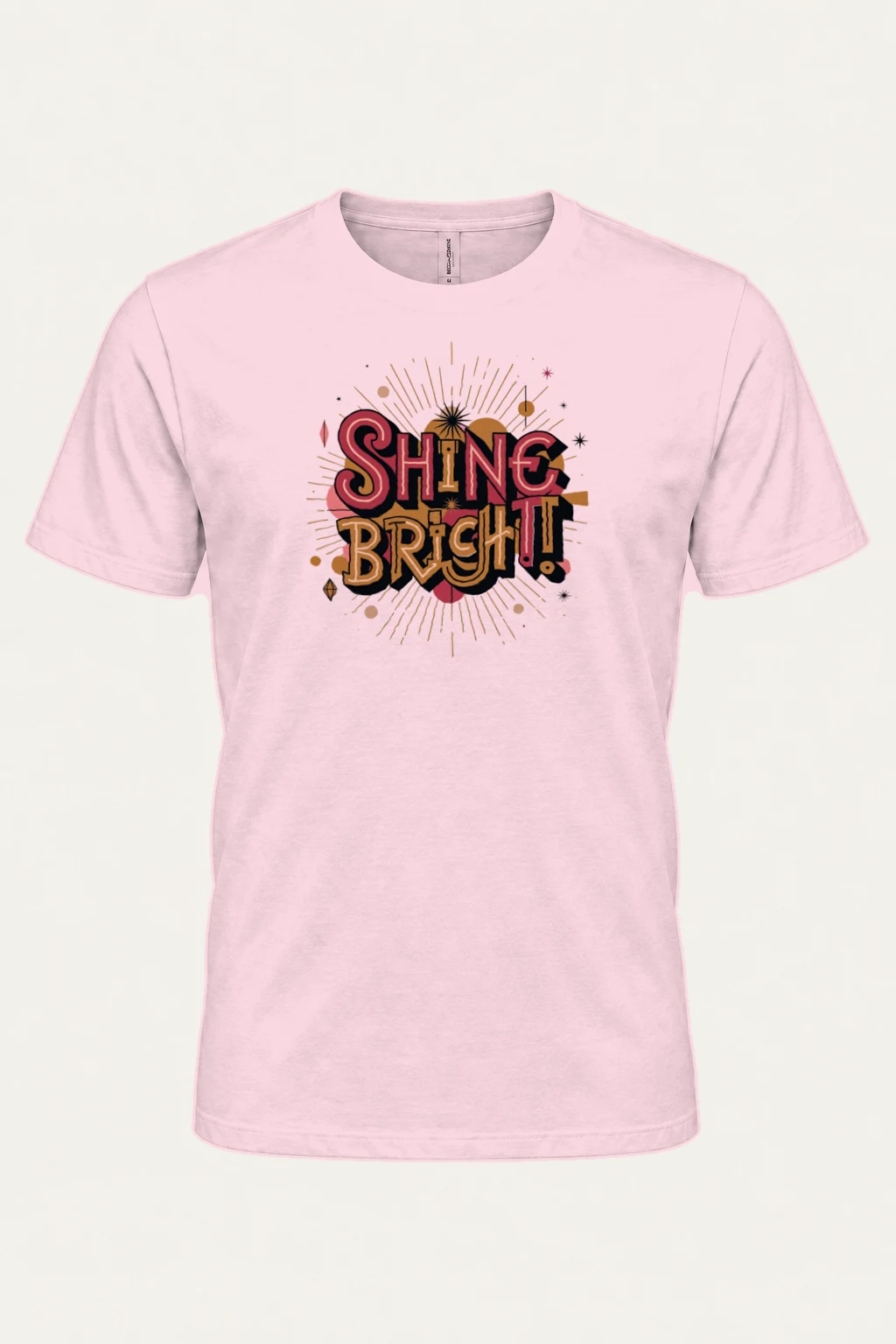 "Shine Bright" Heavyweight Unisex Crewneck T-shirt | Gildan 5000
