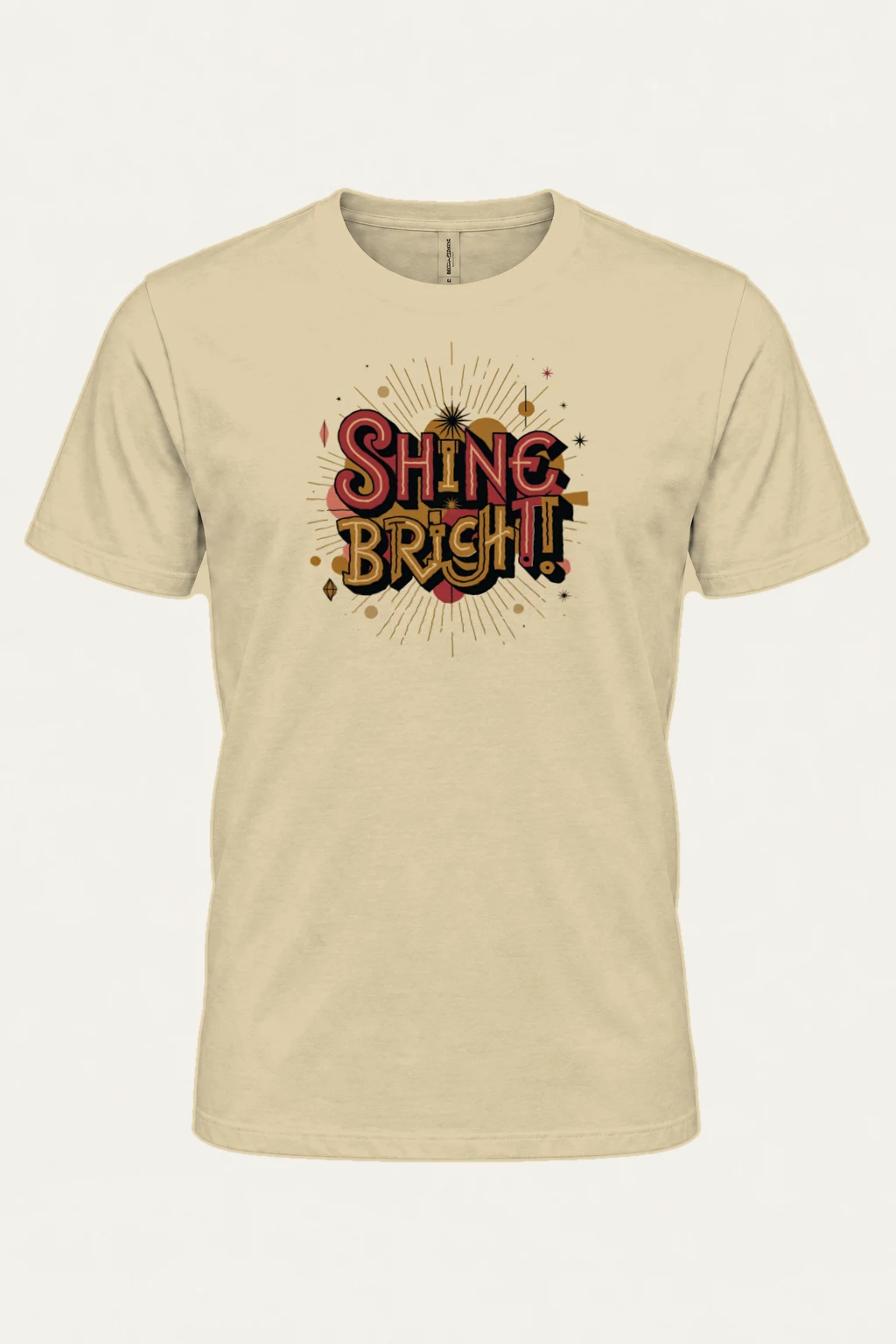 "Shine Bright" Heavyweight Unisex Crewneck T-shirt | Gildan 5000