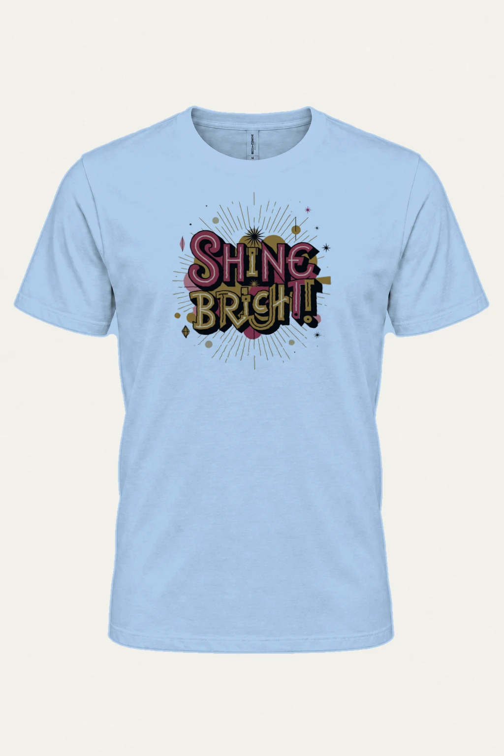 "Shine Bright" Heavyweight Unisex Crewneck T-shirt | Gildan 5000