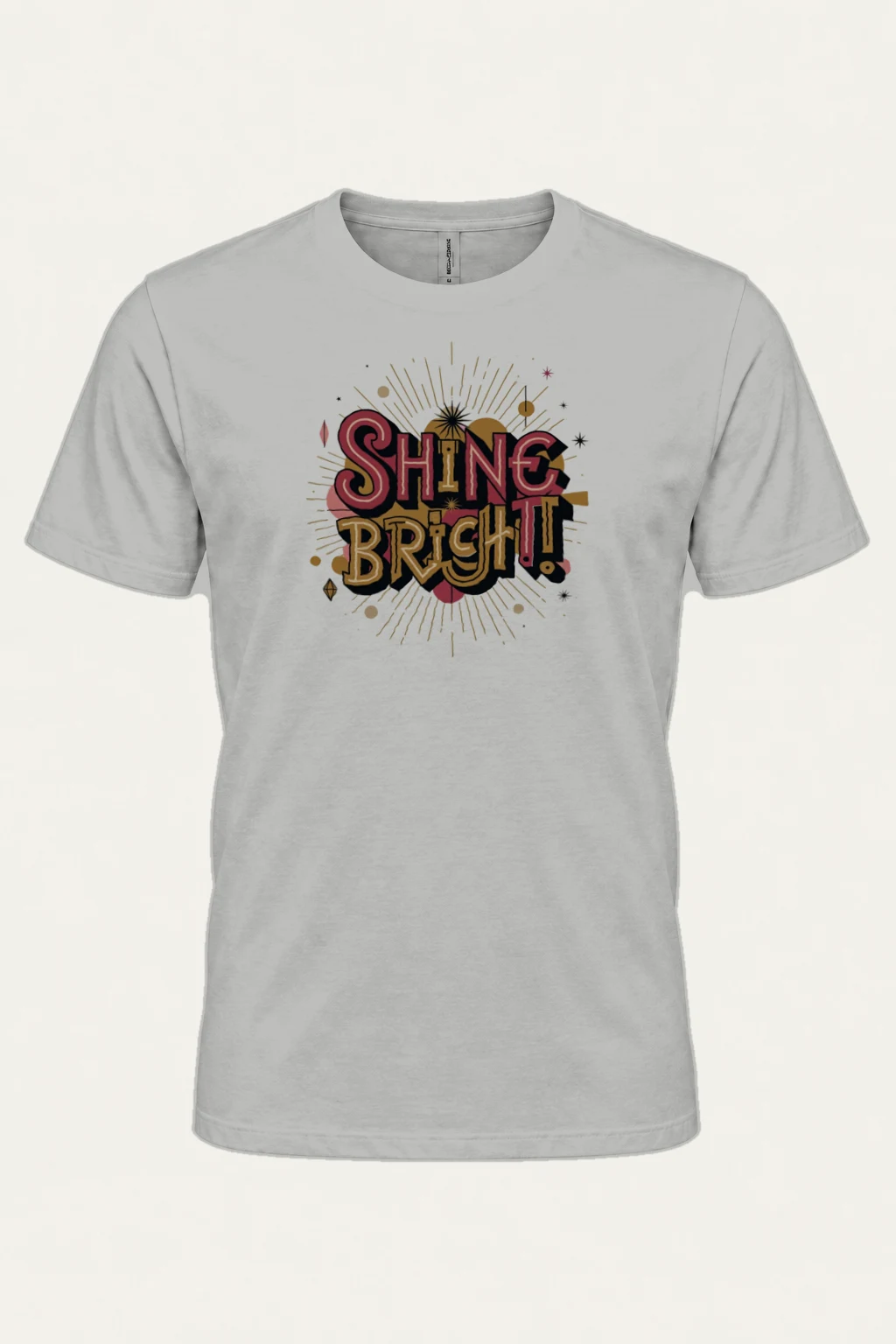 "Shine Bright" Heavyweight Unisex Crewneck T-shirt | Gildan 5000