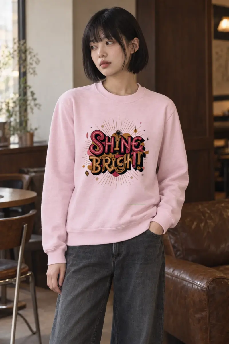 "Shine Bright Sunburst" Heavy Blend Unisex Crewneck Sweatshirt | Gildan 18000