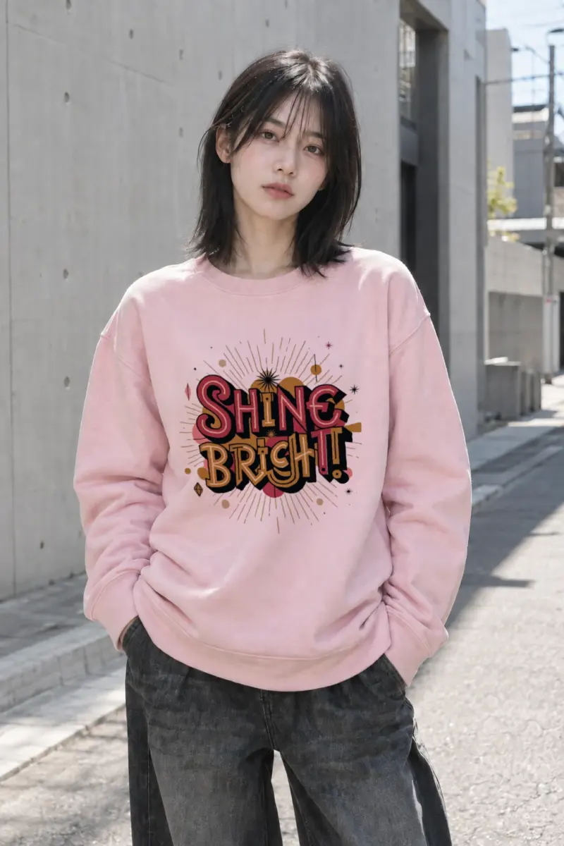 "Shine Bright Sunburst" Heavy Blend Unisex Crewneck Sweatshirt | Gildan 18000