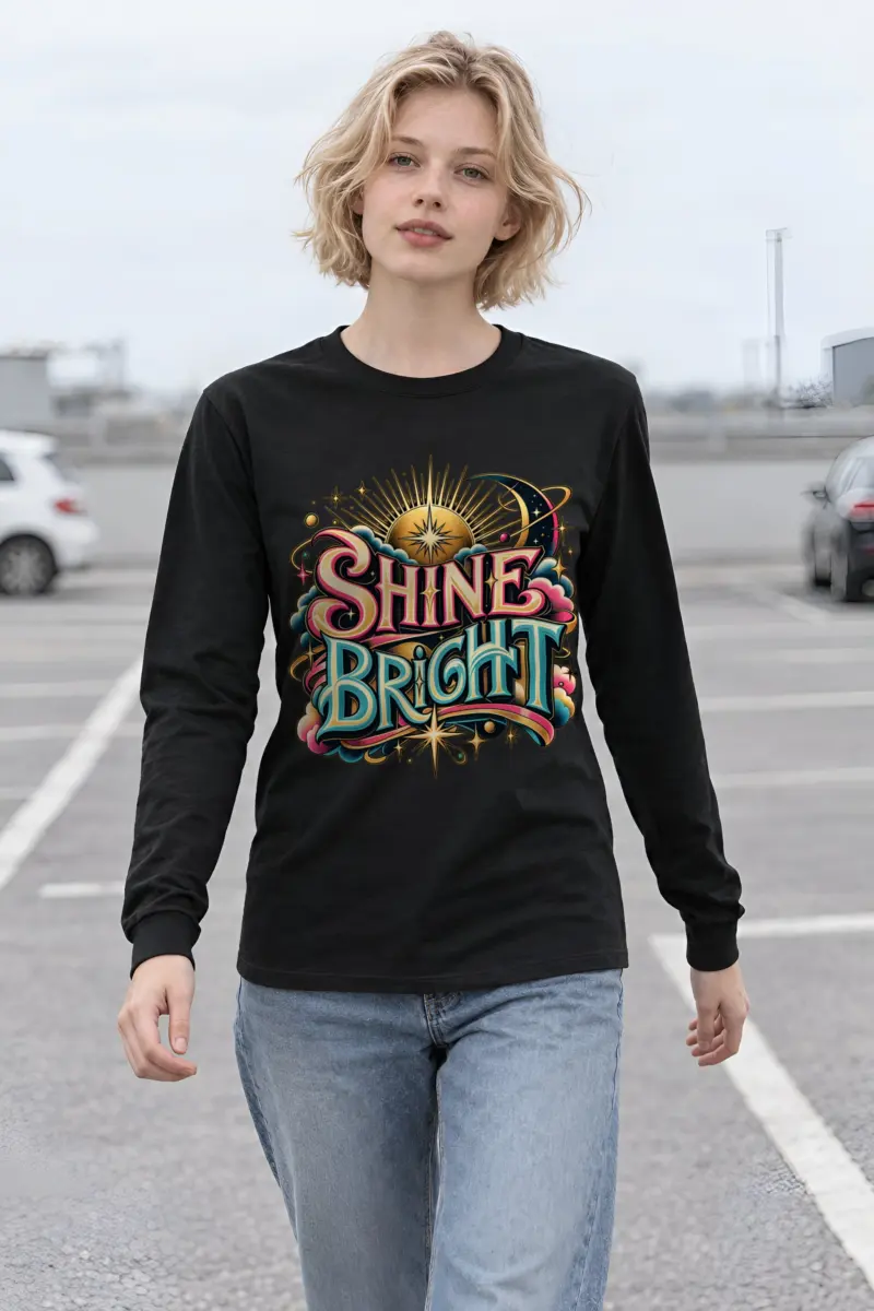 "Crescent Sun Radiance" Unisex Longsleeve T-shirt