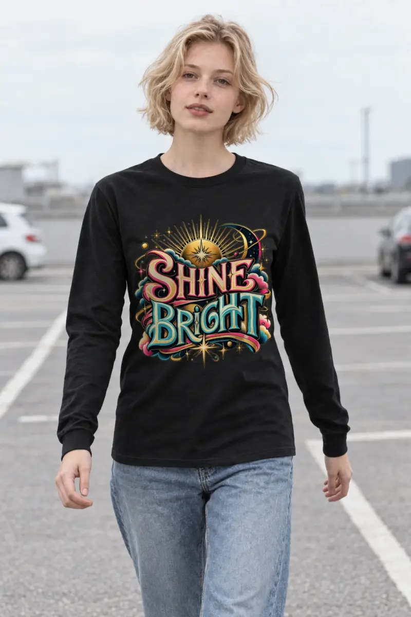 "Crescent Sun Radiance" Unisex Longsleeve T-shirt