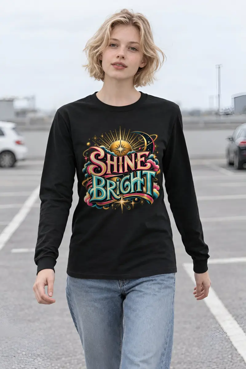"Crescent Sun Radiance" Unisex Longsleeve T-shirt