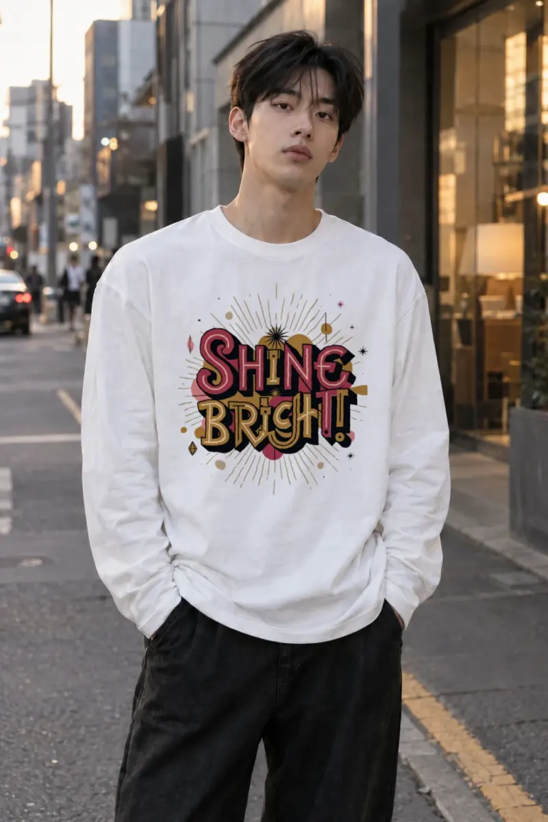 "Shine Bright Sunburst" Unisex Longsleeve T-shirt | Gildan 2400