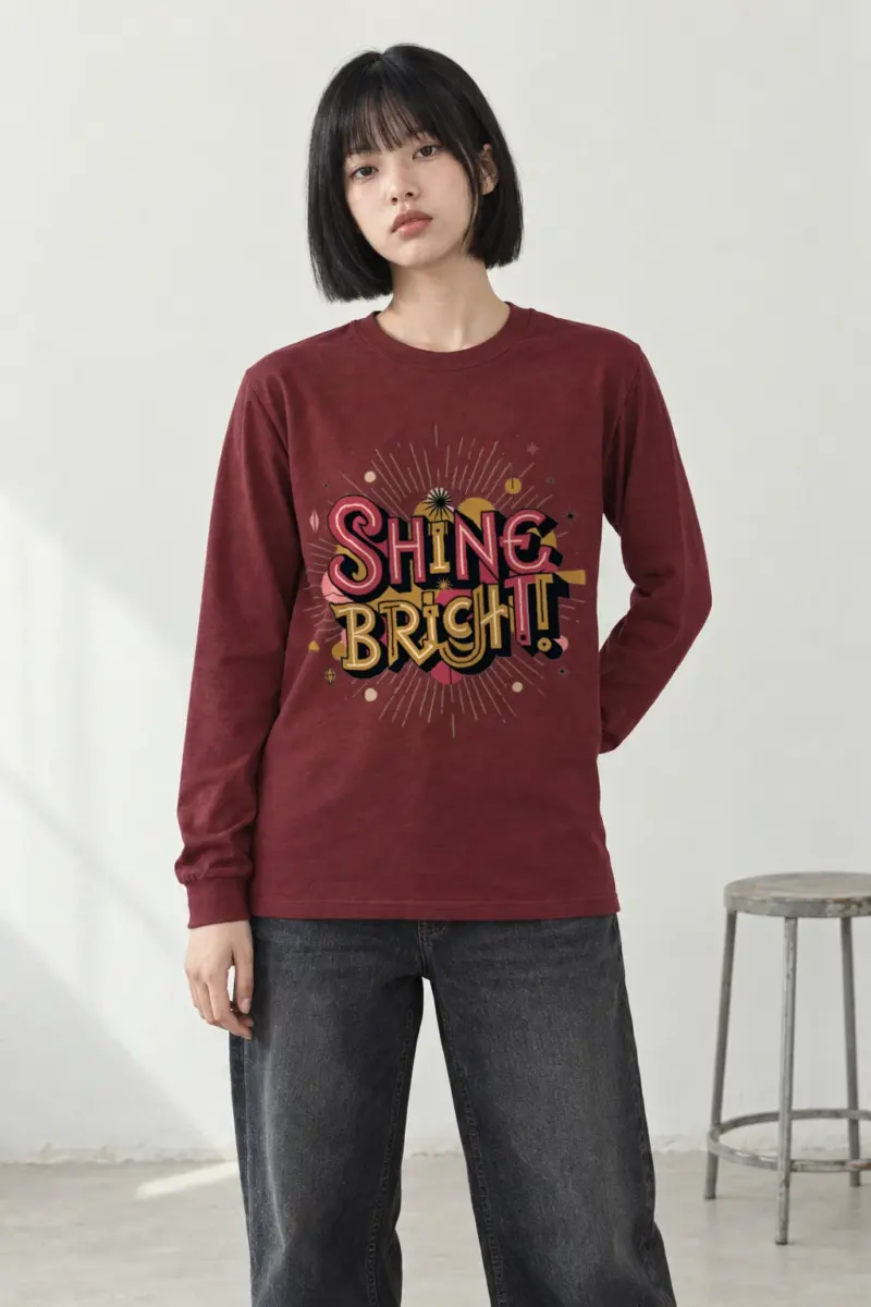 "Shine Bright Sunburst" Unisex Longsleeve T-shirt