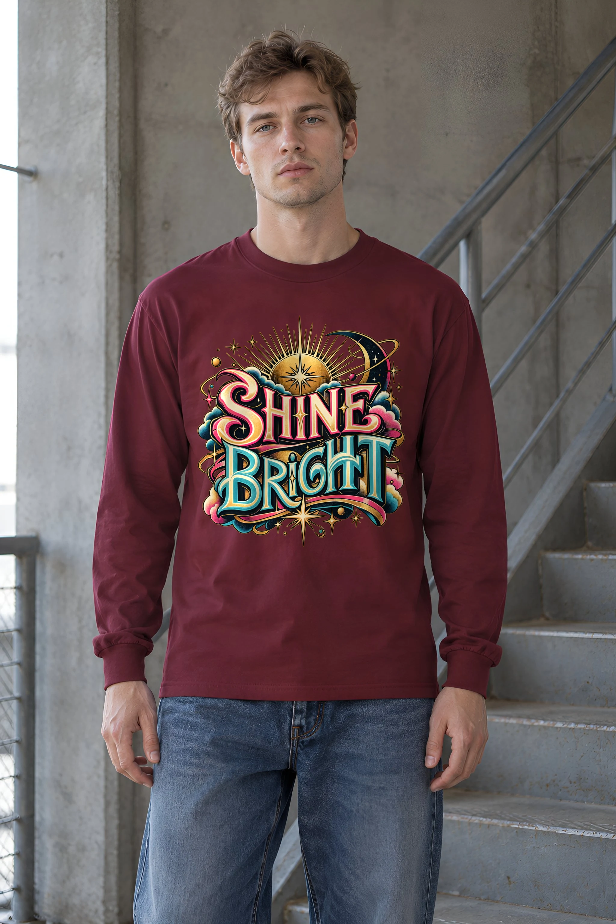 "Crescent Sun Radiance" Unisex Longsleeve T-shirt