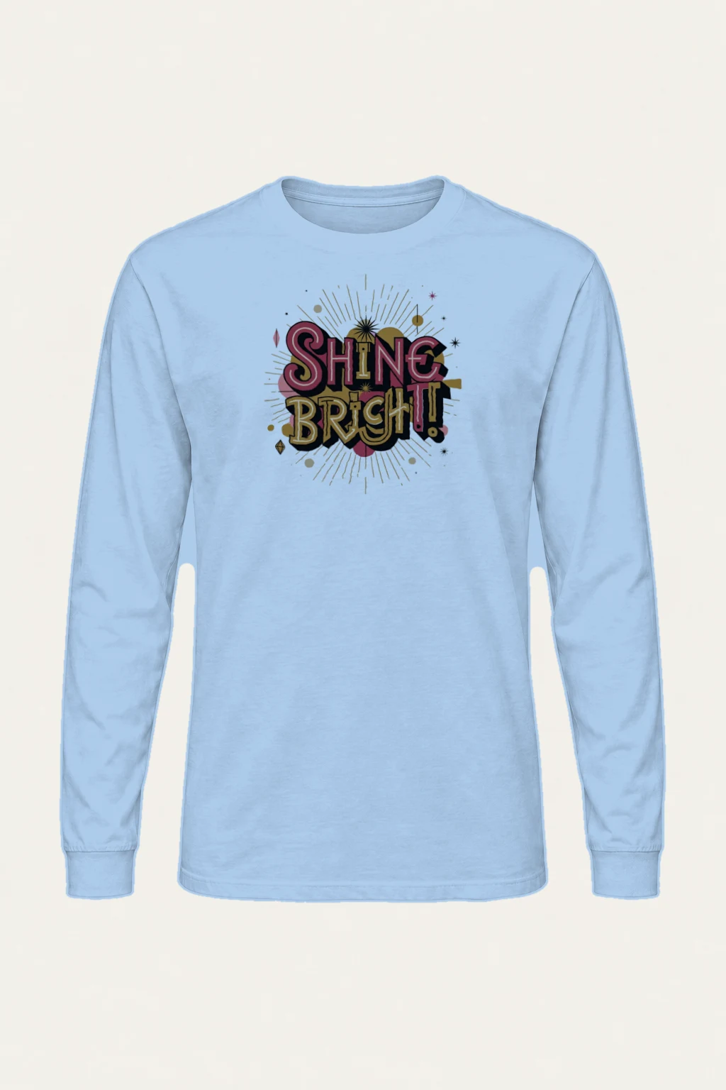 "Shine Bright Sunburst" Unisex Longsleeve T-shirt | Gildan 2400