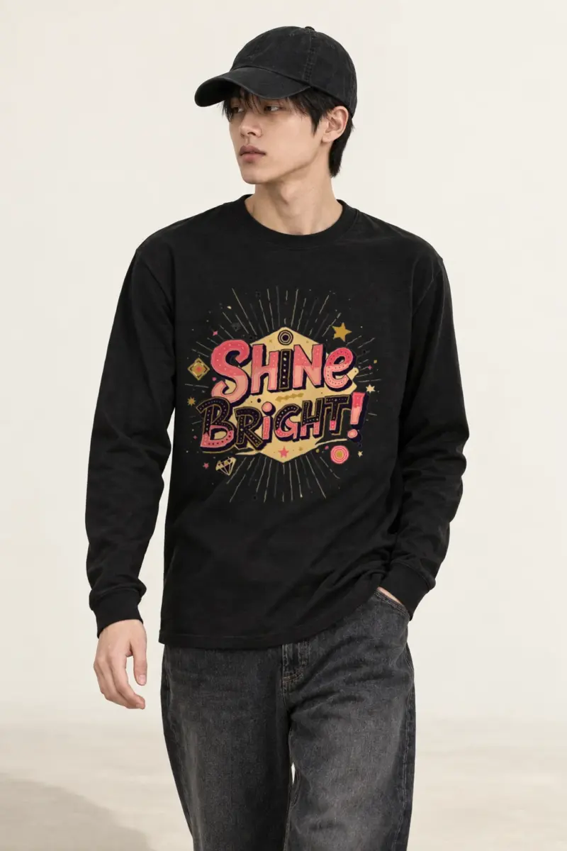 "Shine Bright" Unisex Longsleeve T-shirt | Gildan 2400