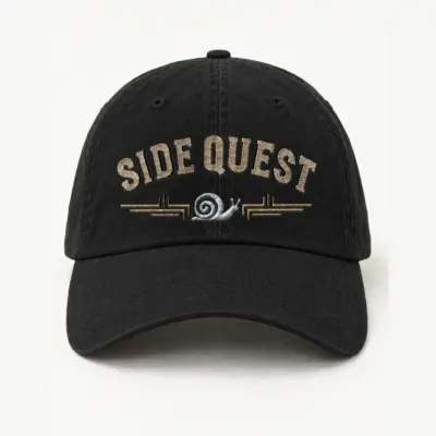 "Side Quest Snail" Classic Dad Hat · Embroidered | Yupoong 6245CM