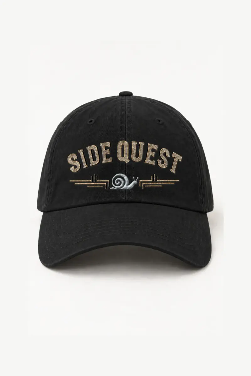 "Side Quest Snail" Classic Dad Hat · Embroidered | Yupoong 6245CM