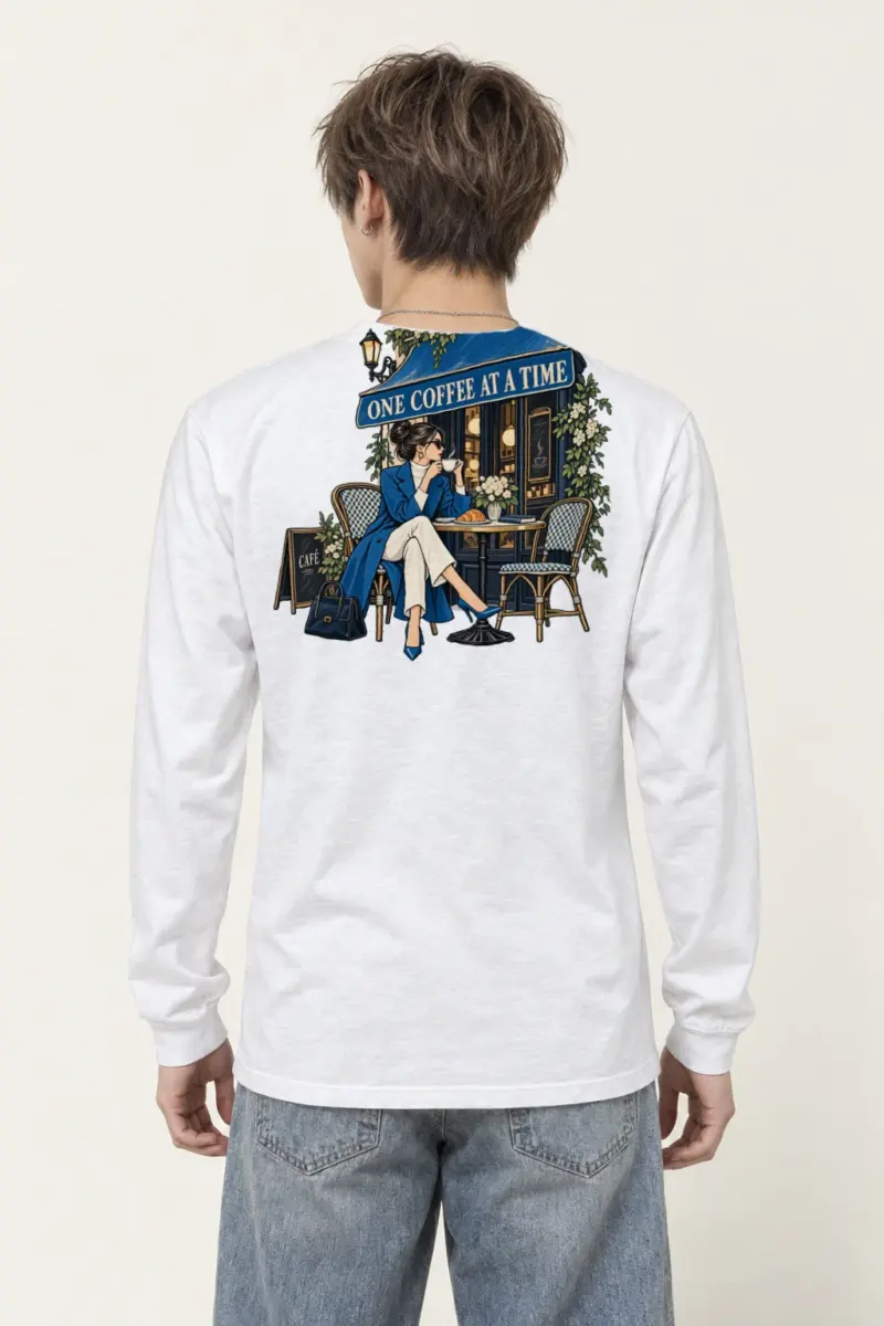 "Sidewalk Café Muse" Unisex Longsleeve T-shirt