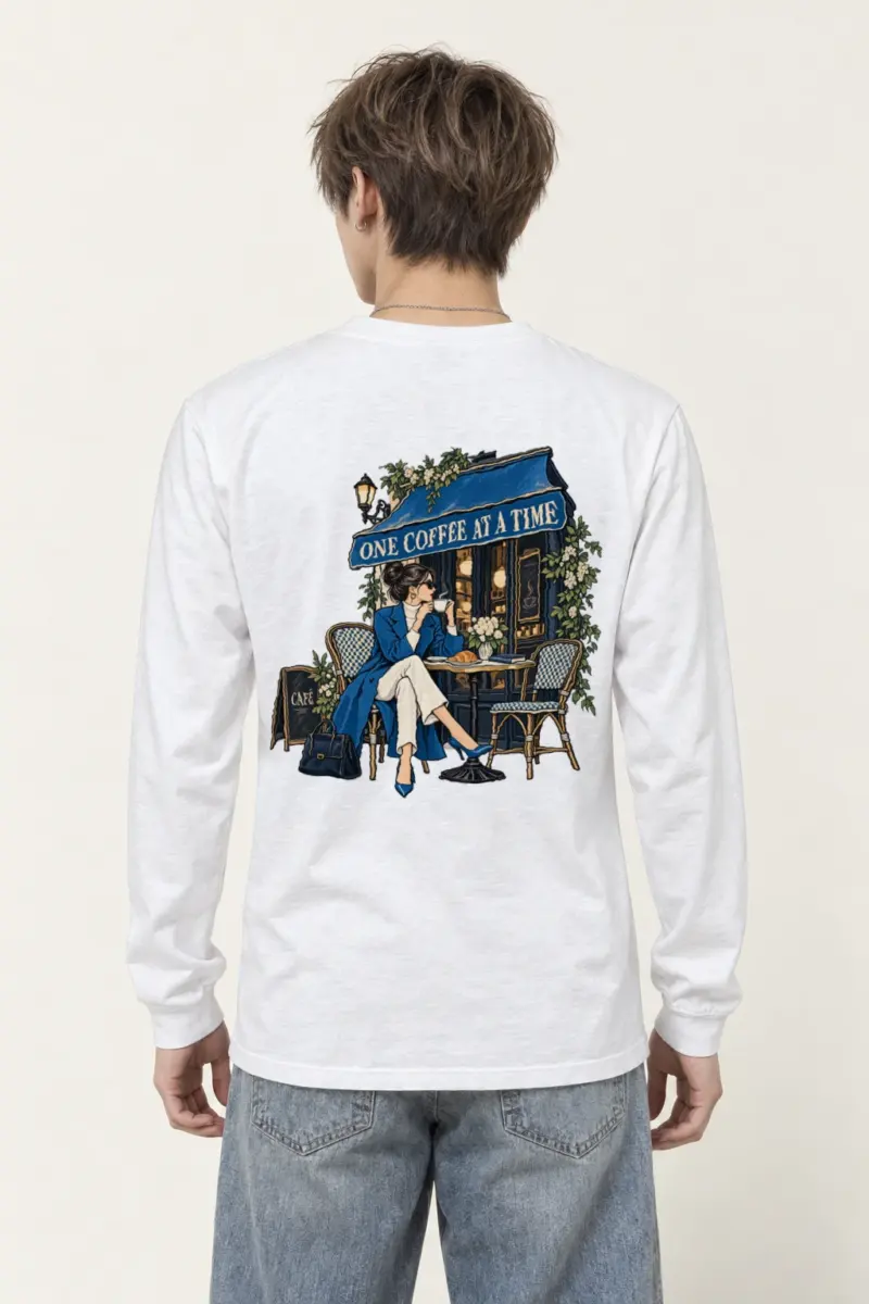 "Sidewalk Café Muse" Unisex Longsleeve T-shirt