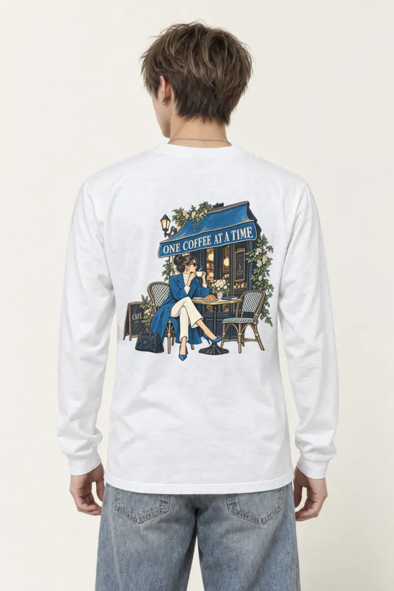 "Sidewalk Café Muse" Unisex Longsleeve T-shirt