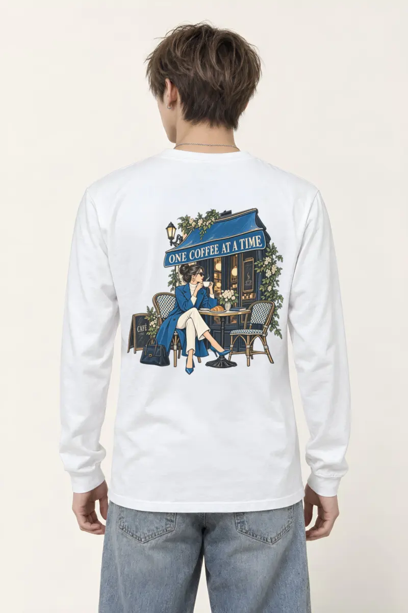 "Sidewalk Café Muse" Unisex Longsleeve T-shirt