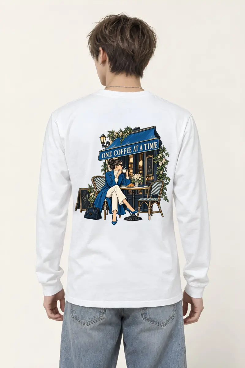 "Sidewalk Café Muse" Unisex Longsleeve T-shirt