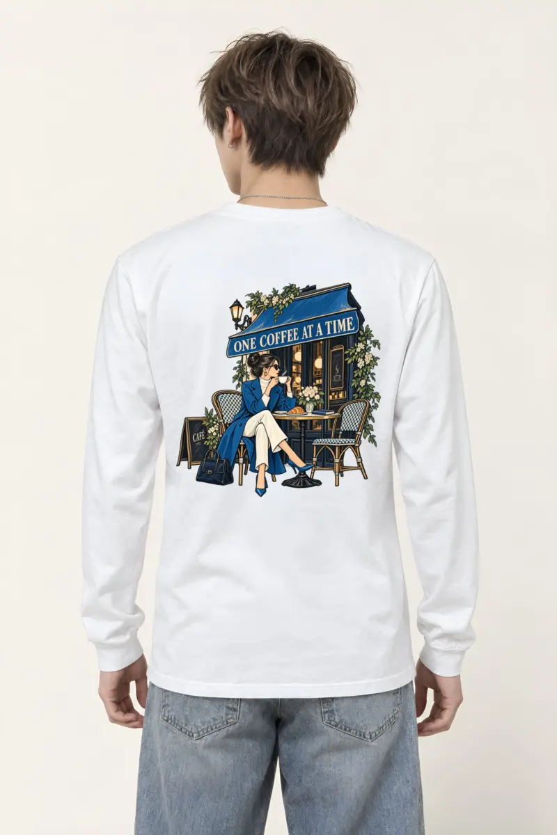 "Sidewalk Café Muse" Unisex Longsleeve T-shirt