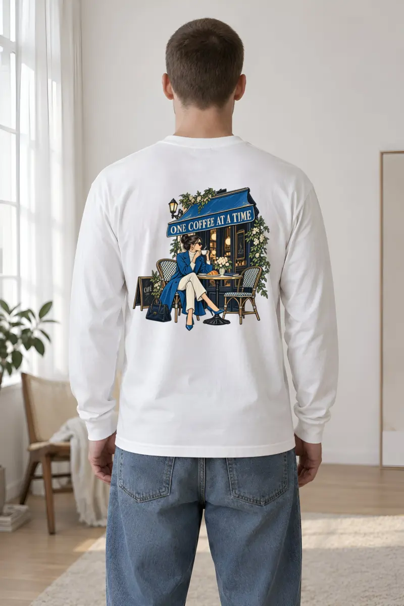 "Sidewalk Café Muse" Unisex Longsleeve T-shirt