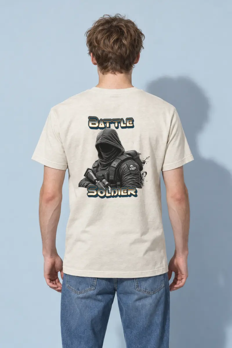 "Silent Front" Heavyweight Unisex Crewneck T-shirt
