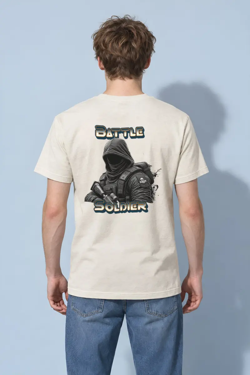 "Silent Front" Heavyweight Unisex Crewneck T-shirt