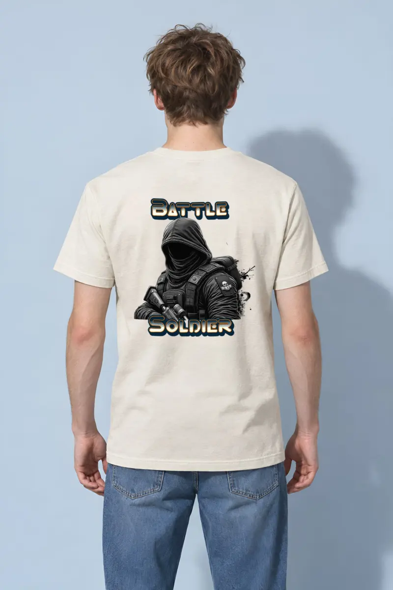 "Silent Front" Heavyweight Unisex Crewneck T-shirt