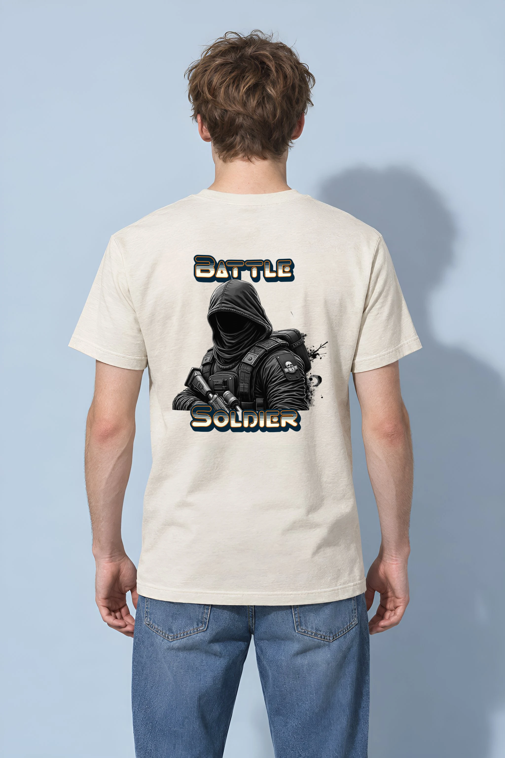 "Silent Front" Heavyweight Unisex Crewneck T-shirt