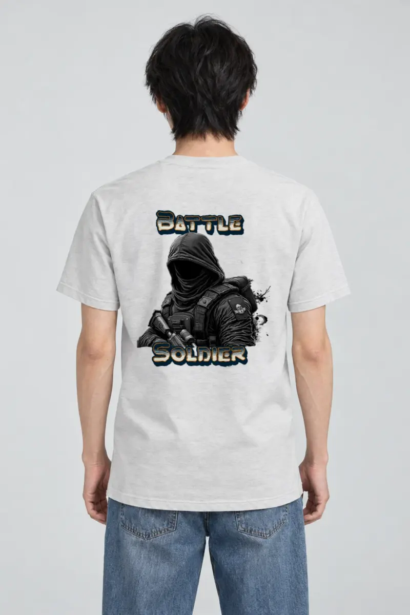 "Silent Front" Heavyweight Unisex Crewneck T-shirt