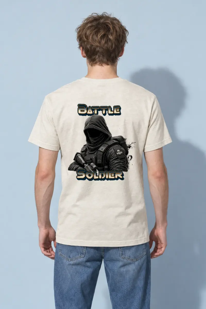 "Silent Front" Heavyweight Unisex Crewneck T-shirt
