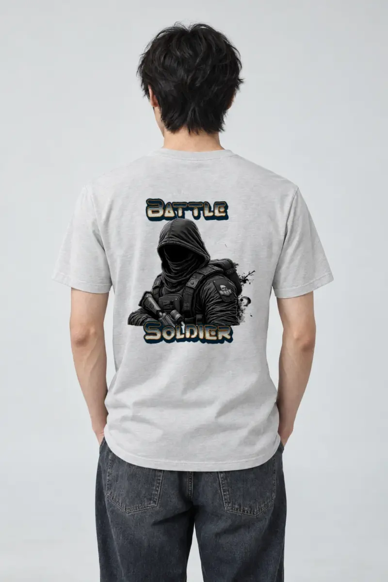 "Silent Front" Heavyweight Unisex Crewneck T-shirt